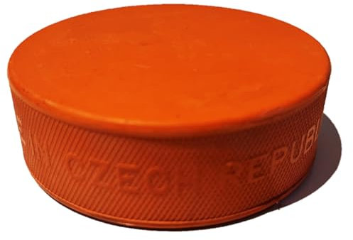 Halona Rubena Puck Heavy Orange - Puck da gioco per hockey su ghiaccio, 240 g