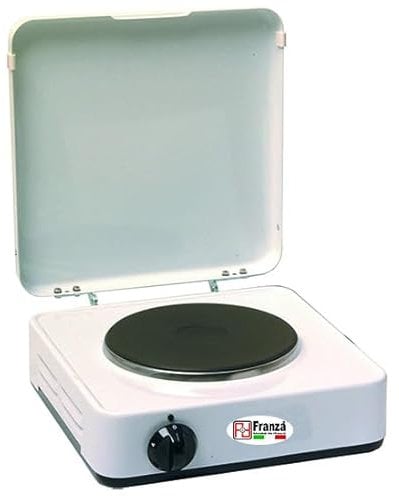 Fornello ad 1 piastra elettrica con coperchio Made in Italy - potenza 1500 Watt - Ø piastra 180 mm. 5321/PC