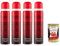 MALIZIA Deodorante Donna Passion Seduction Parfum,Deodorant Deo Spray für Damen 4x 100ml + Italian Gourmet polpa 400g