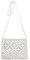 GWAWG Handgewebte Umhängetasche für Damen, Sommer, Strand, Stroh, Kuriertasche, Reißverschluss-Design, Mehrzweck-Tasche, weiß, 27 x 20 cm