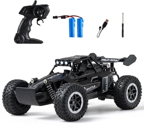Great-JUNAMT Ferngesteuertes Auto RC-Autos 1:16 Geländewagen Monstertruck LED-Scheinwerfer Outdoor 2WD Offroad Hobby RC 2,4 GHz Auto Spielzeuggeschenk für Kinder Jungen 3 4 5-12