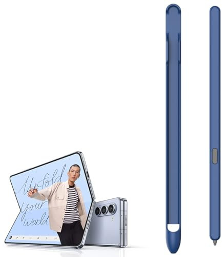 Remplacement du Stylet S Pen pour Galaxy Z Fold 6, Stylet d'entrée pour Fold6/Fold4/Fold3, Galaxy Z Fold5 S-Pen Fold Edition + Emplacement pour Stylet S Pen-Blue