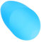 ABOOFAN Lampenschirm aus Kunststoff Oval Austausch des hufeisenförmigen Lampenschirms LED tischlampe stehlampe kronleuchter decke Bodenlampenschirm geneigter Kopflampenschirm Plastik Blue