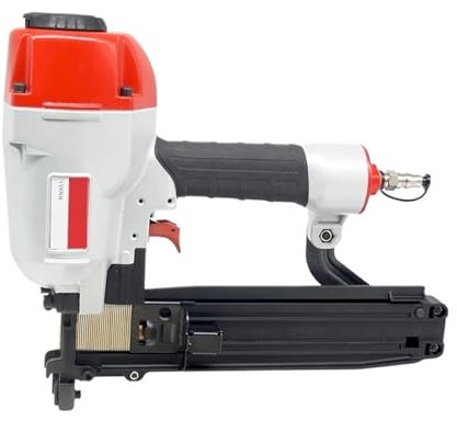 Agrafeuse pneumatique pour tapisserie d'ameublemen Agrafeuse pneumatique à Air RN851 16GA, outil d'agrafeuse à couronne large, utilisée for le travail du bois et la décoration de toiture