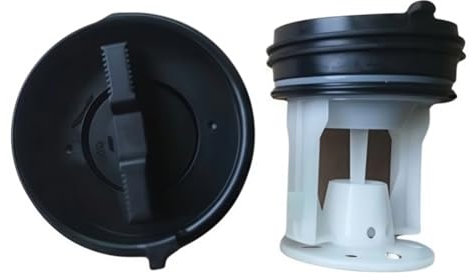 Aqkhougty Tapón de Drenaje for Filtro de Agua y Tapa de Bomba de Drenaje, Compatible con Lavadora de Tambor Hisense Xqg70-u1201f.