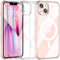 Hensinple für iPhone 13 Hülle für MagSafe [3 in 1] mit 2 Stück Panzer Schutz Glas, Magnetische Handyhülle Vollständiger Kameraschutz Stoßfest Matt Schutzhülle Case für iPhone 13 (Transparent)
