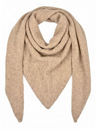 styleBREAKER Damen Strick Dreieckstuch Viskose Wolle | Großzügige 190x80 cm Maße, kratzfreier Feinstrick, wärmend. Als Stola oder Halstuch drapierbar. Handwäsche empfohlen.