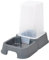 Love Story, Distributeur d'Eau et Croquettes Plastique 1,5L Gris