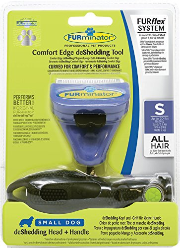 FURminator DeShedding Tool for Dogs FURflex, Head and Handle for All Hair Dogs Up to 9 Kg
