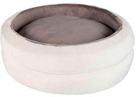 Trixie 37385 Bett Levi, ø 45 cm, creme/grau