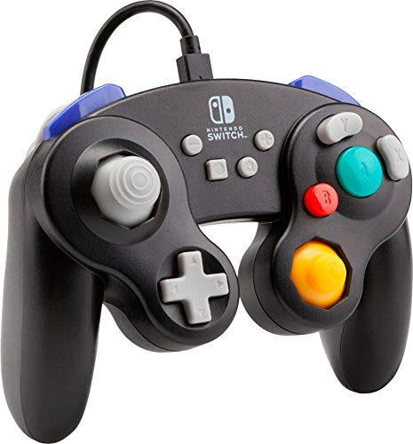 PowerA, Controller cablato, stile GameCube, con licenza ufficiale/Super Smash Bros. Nero