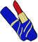 Lipstick Makeup Fancy Iron on Sew on Embroidered Patch