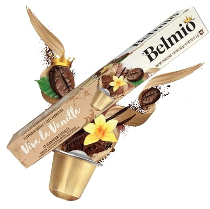 10 dosettes de café vanille intensité 6