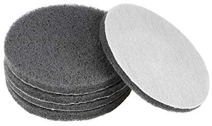 sourcing map 5 Inch 800 Grit Drill Power Brush Tile Scrubber Scouring Pads Cleaning Tool 5pcs