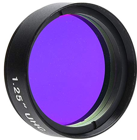 Jingyig 1,25 Zoll (31,7 mm), UHC-Filter für Lichtverschmutzung, für astronomisches Teleskop, monokularer Okularfilter, Farbfilter