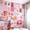 Flamingueo Decoration Murale - 50 Photo Deco Chambre, Poster Aesthetic, Decoration Chambre Fille, Accessoire Chambre, Decoration Aesthetic, Affiche Decoration Murale, Poster Mural (Pink Island)