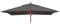 Mendler Toile pour gastronomie Parasol en Bois HWC-C57, carré 3x3m Polyester 3kg - Anthracite