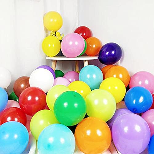 100 Pcs 5-Inch Mini Multicolor Helium Latex Balloons - Thick Matte Decorative for Baby Shower, Birthday Party, Wedding, Engagement, Anniversary, Festival Decor