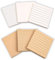 Kreative Haftnotizen, eine Packung mit 6 Haftnotizen, Haftnotizen für Büro und Studenten, selbstklebende Kraftpapier-Haftnotizen, insgesamt 480 Haftnotizen, weiße und rindslederfarbene Haftnotizen
