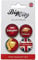 Big City Mini 4 Pack Crystal Fridge Magnet Union Jack London British Manchester Bee Liverpool Birmingham Newcastle Round (Birmingham Mini)
