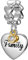 CHAMOON® Anhänger Familie Silber - Familie Anhänger 925 Sterling Silber, Charm Familie für Lederarmband Damen Family
