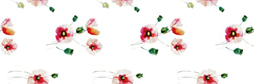 d-c-fix Wachstuchtischdecke PVC-free Poppyfield - abwaschbar wasserdicht - In- & Outdoor - Wachstuch Plastik-Tischdecke Wachstischdecke Tischtuch - 140 cm x 180 cm eckig