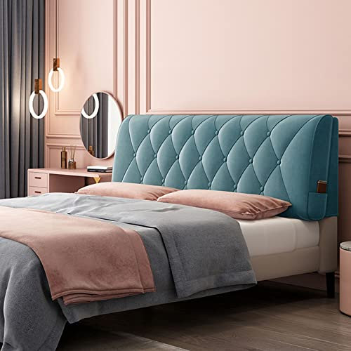 Generic Kopfteilkissen Aus Leder,Großes Keilkissen Bettrückenlehne Gepolstertes Lendenpolster Lesekissen Mit Abnehmbarem Bezug Für Bank, Etagenbett,B,No headboard 59/150cm