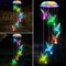 Windspiel Solar Kolibris Windspiele für Draußen, Solarleuchten LED Mobile Windspiele Farbwechsel Wasserdicht Haengende Gartenlampe Außen für Garten Hof Rasen Wege Balkon Terrasse Party Deko