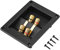 Caja de Altavoces Terminal Cup, 4 Cobre Binding Post Subwoofer Box Speaker Terminal Plates para DIY Home Car Stereo Speaker