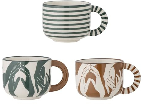 Bloomingville - 3er Set - Carim Becher - grün (82054403)