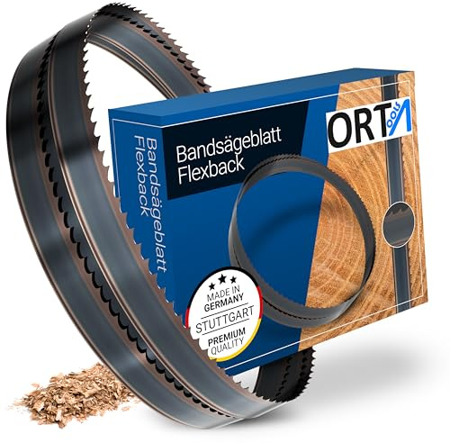 1490 x 6 x 0,36 x 6 ZpZ Flexback Bandsägeblatt Scheppach Basa 1, Bandsägeblätter Sägeblätter Sägeblatt für Hart/Weich-Holz, NE-Metalle, Kunststoff