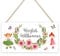 HPNIUB Willkommen Zuhause Zeichen,Herzlich Willkommen Hölzerne tür Zeichen, Haustür Deko,Lovely Garden Dekoration, (BxH) 29x15cm,Türkranz Herbst Wohnzimmer Esszimmer Dekoration