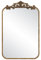 Barnyard Designs Vintage Antik Gold Spiegel – Verzierter rechteckiger Metall Barock Französischer Wandspiegel für Heimdekoration – ideal für Wohnzimmer oder Schlafzimmer (rechteckig, 50,8 x 76,2 cm)