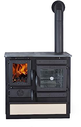 GlobeFire Küchenofen Alhena Créme Anschluss rechts | 7 kW