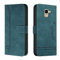 Trugox Handyhülle für Samsung Galaxy J6 2018 / J600 Hülle Klappbar Klapphülle mit Kartenfach Handytasche Handy Schutzhülle Tasche Leder Wallet Flip Case Slim Book Cover - Blaugrün