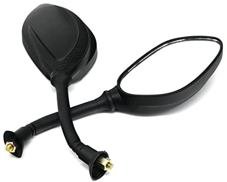 Lenker Rückspiegel Motorrad Spiegel Scooter Elektro Fahrrad Rückseite Spiegel Motorrad Rückspiegel 8mm Im Uhrzeigersinn 2 Stück/Paar lenkerspiegel