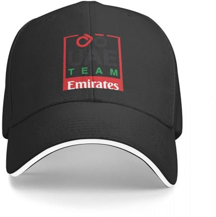 Casquette Baseball Unisexe Hip Hop Casual UAE équipe Emirates Pro Cyclisme Casquette Baseball Trucker Chapeaux Homme Casquettes Chapeaux pour Hommes Cadeau D’Anniversaire Parfait pour Femmes