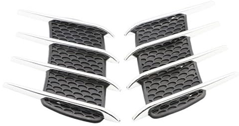 NEZIH 1 Paar Kfz-Aufkleber für Lüftungsschlitze für VW Golf 5 6 7 8 GTE GTI GTD Clubsport, Air Flow Fender Seite Cover Lufteinlass Gitter Vent Dekoration Aufkleber Auto-tuning,A