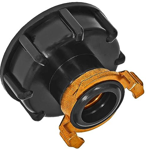 MegaHaustechnik IBC Adapter S60x6 mit Schnellkupplung für Geka