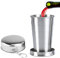 Smileshiney Faltbecher - Klappbarer Metallbecher | Campingbecher, zusammenklappbarer Campingbecher, tragbarer Teleskop-Klappbecher aus Edelstahl mit