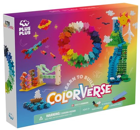 Plus Plus - Learn to Build Colorverse | Spielzeug Ab 5 Jahre Jungen | Konstruktionsspielzeug Ab 5 | 3D Puzzle Kinder | Puzzle Ab 5 | Plus-Plus Bausteine