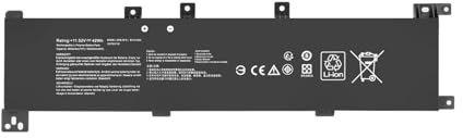 Exmate B31N1635 Laptop Akku für ASUS VivoBook A705U A705UA X705U X705UA X705UB X705UF X705UV X705UN X705N X705NA X705NC X705M F705M F705MA F705NA F705NC Pro N705U (11.52V/42Wh)