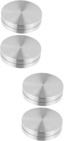 PRETYZOOM 4 Stück Plattenspieler-Basis drehbare Standfüße tv drehständer TV-Halterung TV-Drehfuß kuchen drehteller cake turntable Tortenplattenlager Tablett drehbare Basen Aluminiumlegierung