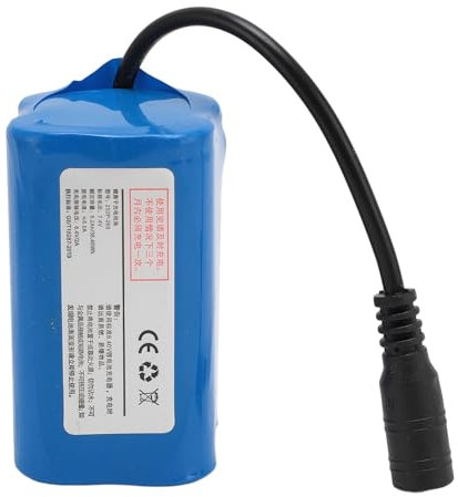 Batterie Li-ION 7,4 V 5200 MAh pour Bateau RC, Batterie RC Haute capacité 5200 MAh, Technologie de Charge équilibrée, Batterie de Bateau de Pêche RC