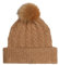 Tommy Hilfiger Timeless Beanie Cable, Damen Mütze, Camel-Beige