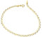 generisch Echter 585 Gold ARMBAND, 14 Karat Gelb,-Weißgold, 18,5 cm Lang, ETUI