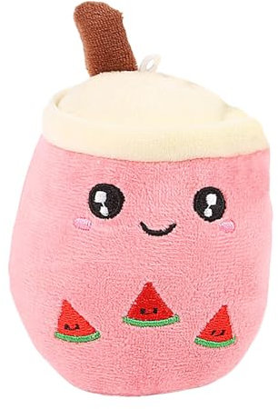 Plüsch-Hundespielzeug | Plüschkissen in Form eines Blasentees, Cartoon-Kissen, gefülltes Teekissen für Hunde und Katzen, reduziert Langeweile