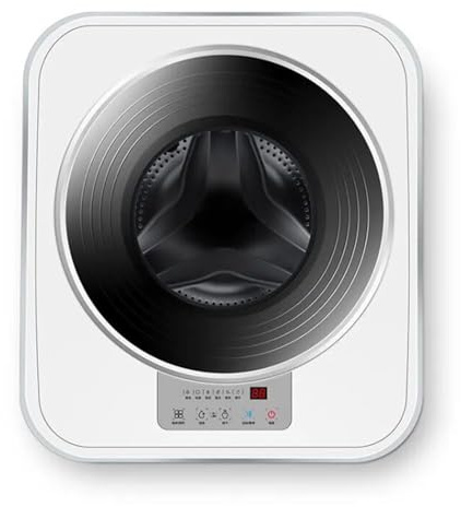 guoyjmm Lavatrice a Parete, Mini Lavatrice Completamente Automatica da 3 kg e Asciugatrice Centrifuga, Mini Lavatrice per Biancheria Intima per Camper, Appartamento, Roulotte