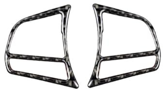 CHILDWEET Carbonfaser Dekorationsaufkleber Für Lenkradtasten Teiliges Einfach Anzubringen Langlebig Und Leicht Verleiht Ihrem Auto Einen Besonderen Look