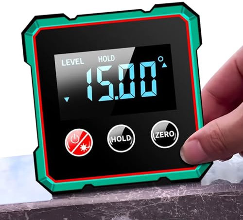 Winkelsucher Werkzeug Digital, Würfel Neigungsmesser Grad Finder, Elektronischer Winkelmesser, Genaues Messgerät, LCD Display, Holzbearbeitungswerkzeug für Präzisionsprojekte